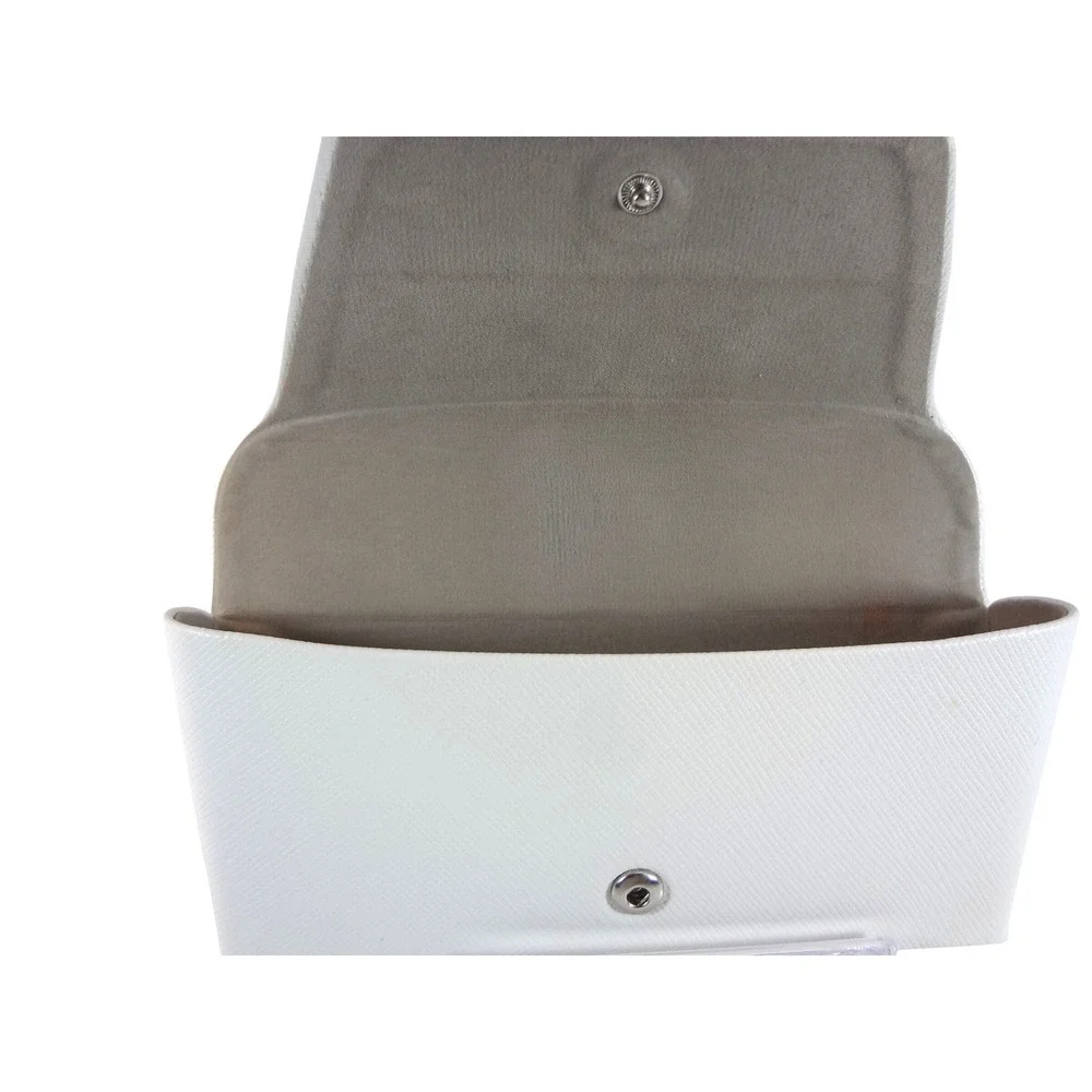 Michael Kors Sunglasses Case‎ Womens White Saffiano Leather Snap